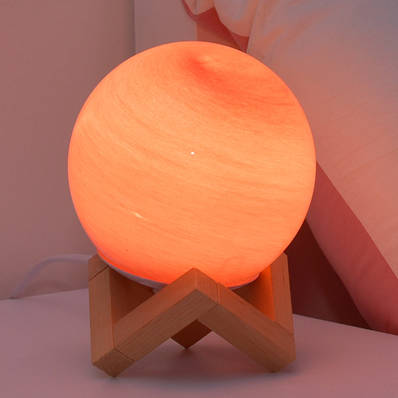 Glass Round Shape Table Lamp Modern Style 1 Light Table Lamp Fixture