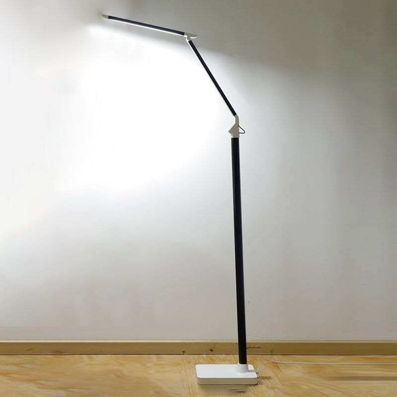 Contemporary Linear Floor Lamp Metal 1 Light LED Floor Light for Living Room