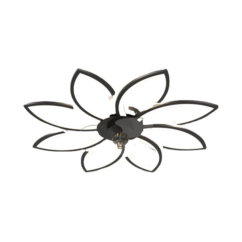 Modern Style Ceiling Fan Lighting Metal 6 Light Ceiling Fan Lamp for Bedroom