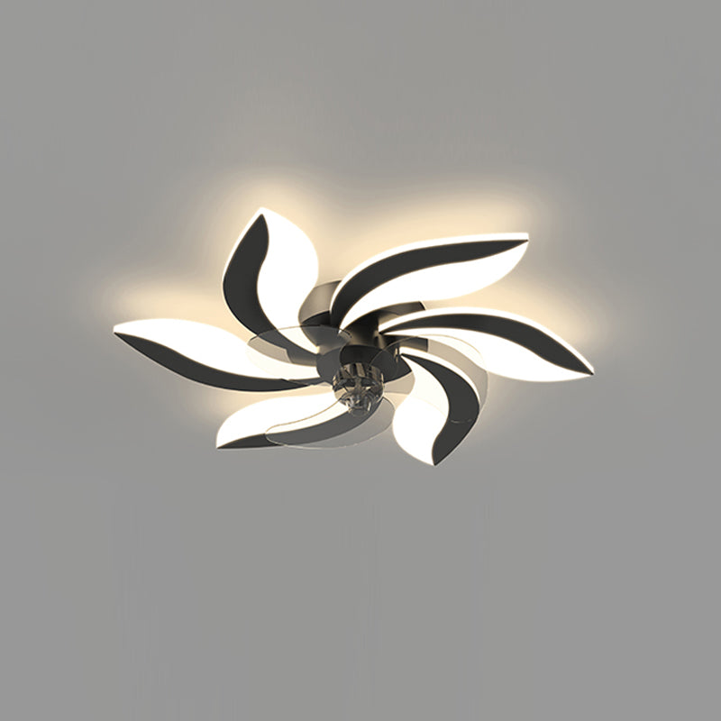 Metal Geometric Shape Ceiling Fans Modern Multi-Lights Ceiling Fan Lamp Fixture