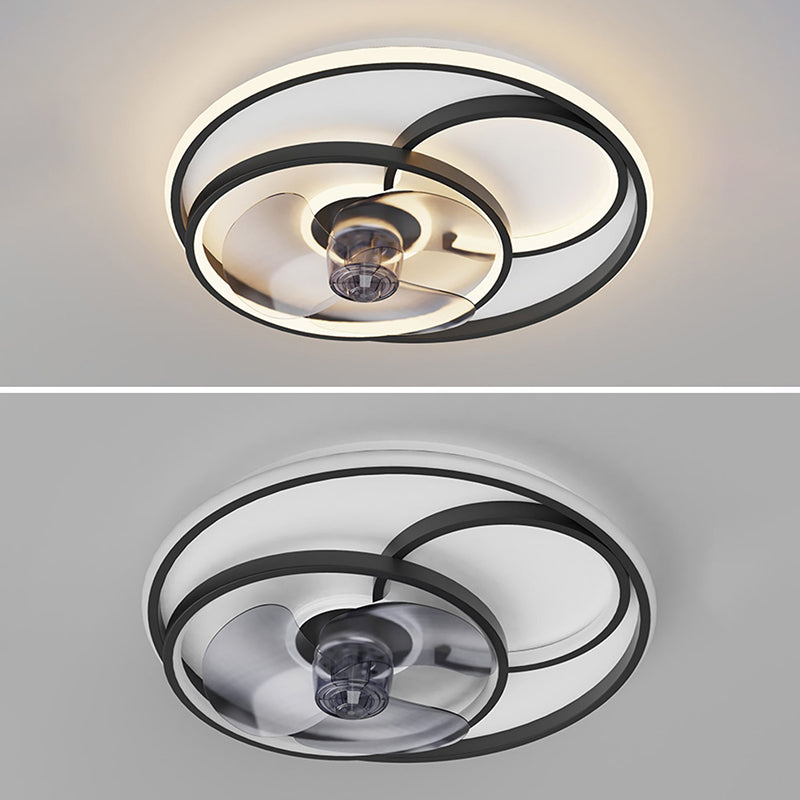 Modern Style Ceiling Fan Light LED Ceiling Mount Light with Iron for Living Room