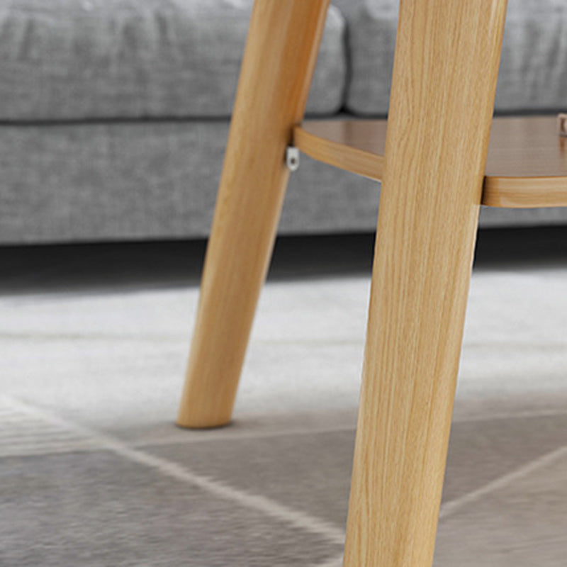 Modern 4 Legs Coffee Table with Storage Champagne Cocktail Table