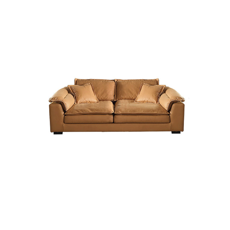 Faux Leather Modern Cushions Sofa 30.7" H Pillow Top Arm Sofa & Chaise