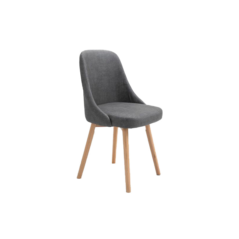 Armless Chair 17.7" L x19.6" W x31.4" H Solid Wood Frame Chair for Living Room