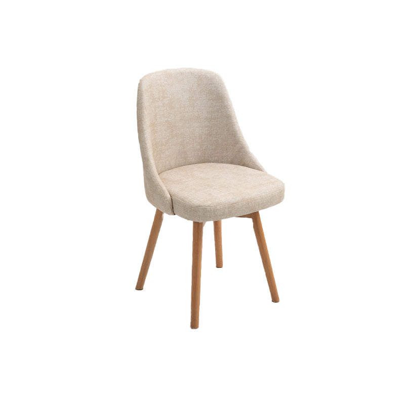 Armless Chair 17.7" L x19.6" W x31.4" H Solid Wood Frame Chair for Living Room