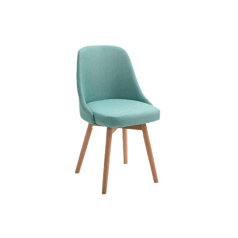 Armless Chair 17.7" L x19.6" W x31.4" H Solid Wood Frame Chair for Living Room