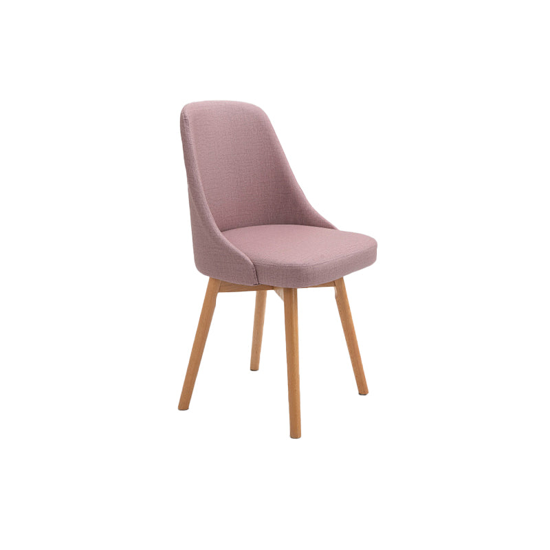 Armless Chair 17.7" L x19.6" W x31.4" H Solid Wood Frame Chair for Living Room