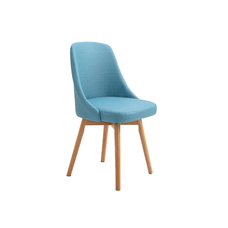 Armless Chair 17.7" L x19.6" W x31.4" H Solid Wood Frame Chair for Living Room