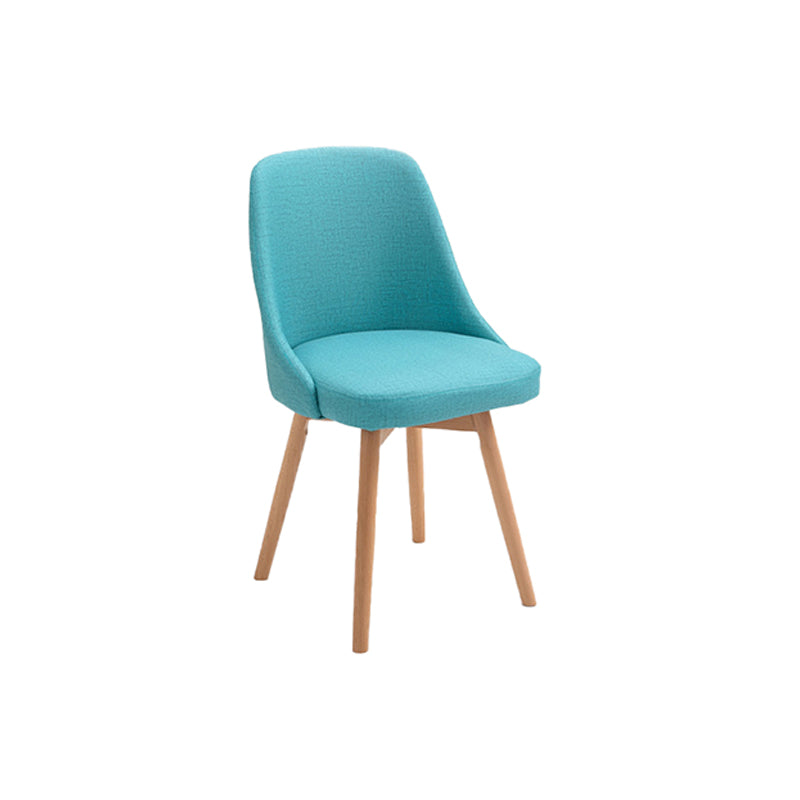 Armless Chair 17.7" L x19.6" W x31.4" H Solid Wood Frame Chair for Living Room