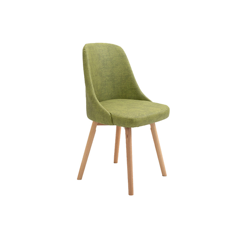 Armless Chair 17.7" L x19.6" W x31.4" H Solid Wood Frame Chair for Living Room