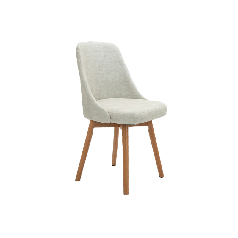 Armless Chair 17.7" L x19.6" W x31.4" H Solid Wood Frame Chair for Living Room