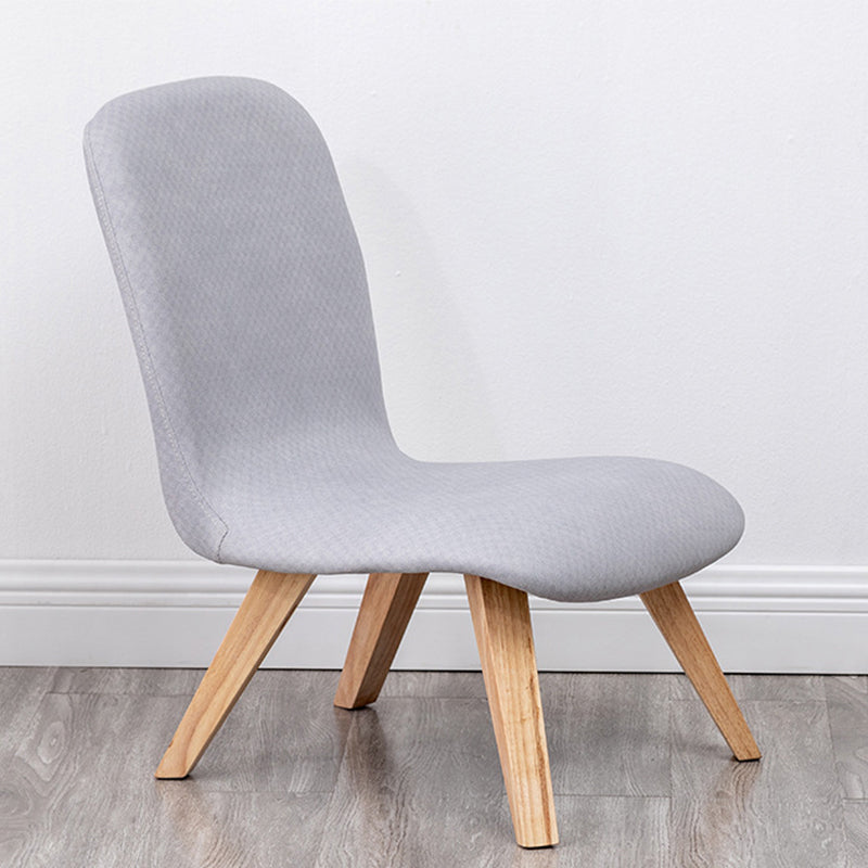 Armless Chair 18.1" L x21.6" W x26.7" H Solid Wood Frame Chair