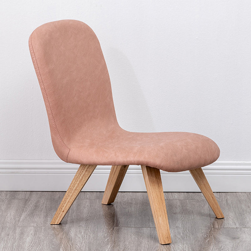 Armless Chair 18.1" L x21.6" W x26.7" H Solid Wood Frame Chair