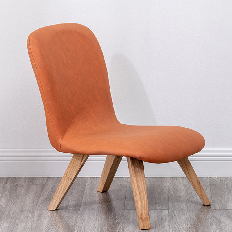 Armless Chair 18.1" L x21.6" W x26.7" H Solid Wood Frame Chair