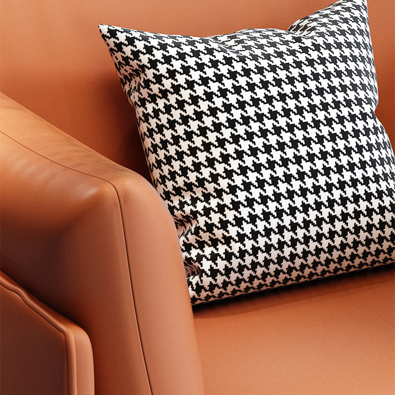 Faux Leather Chair 39.3" L x33.4"W x33.4"H Removable Cushions Chair