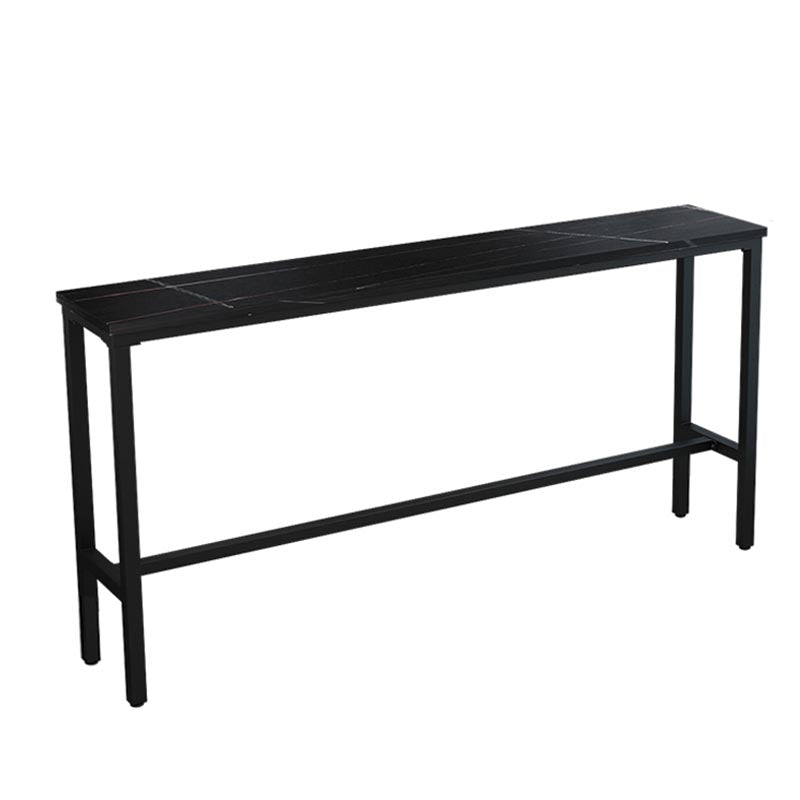 Balcony Bar Height Counter Height Table Modern Rectangle Footrest Pub Table