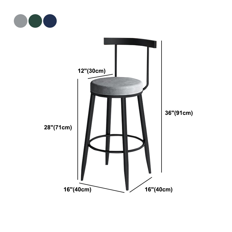 Industrial Style Bar-stool Metal Counter Bar Stool for Restaurant