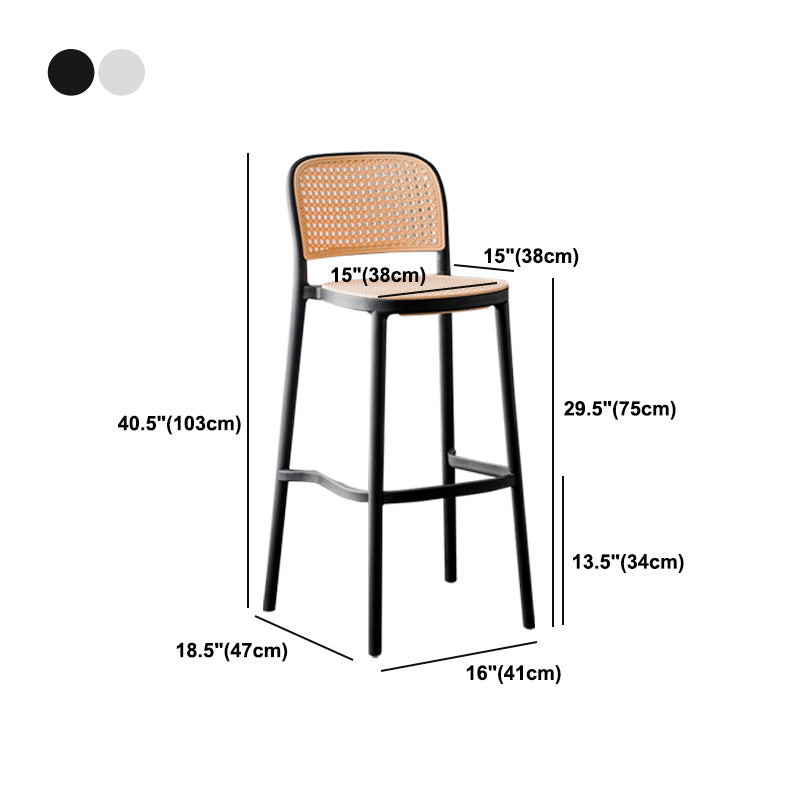 Contemporary Style Bar-stool Plastic Counter Bar Stool for Home