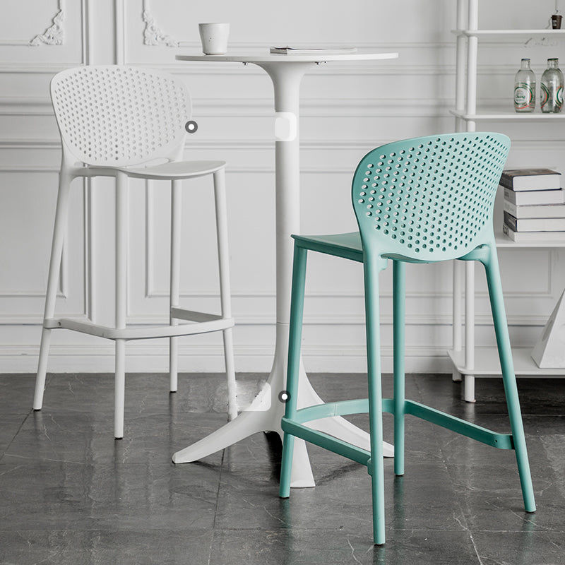 Contemporary Style Stackable Bar-stool Plastic Counter Bar Stool for Home