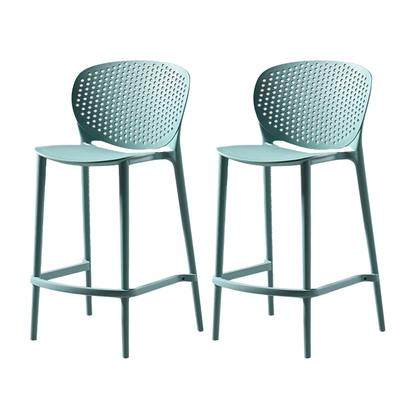 Contemporary Style Stackable Bar-stool Plastic Counter Bar Stool for Home