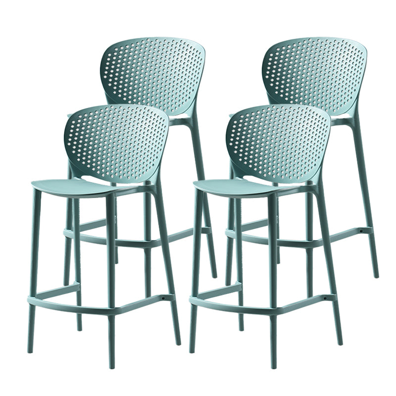 Contemporary Style Stackable Bar-stool Plastic Counter Bar Stool for Home