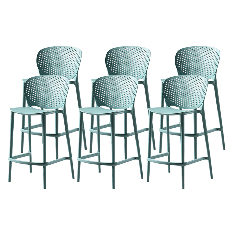 Contemporary Style Stackable Bar-stool Plastic Counter Bar Stool for Home