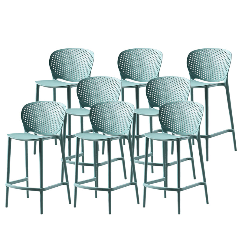 Contemporary Style Stackable Bar-stool Plastic Counter Bar Stool for Home