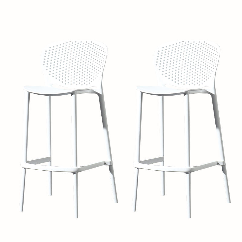 Contemporary Style Stackable Bar-stool Plastic Counter Bar Stool for Home