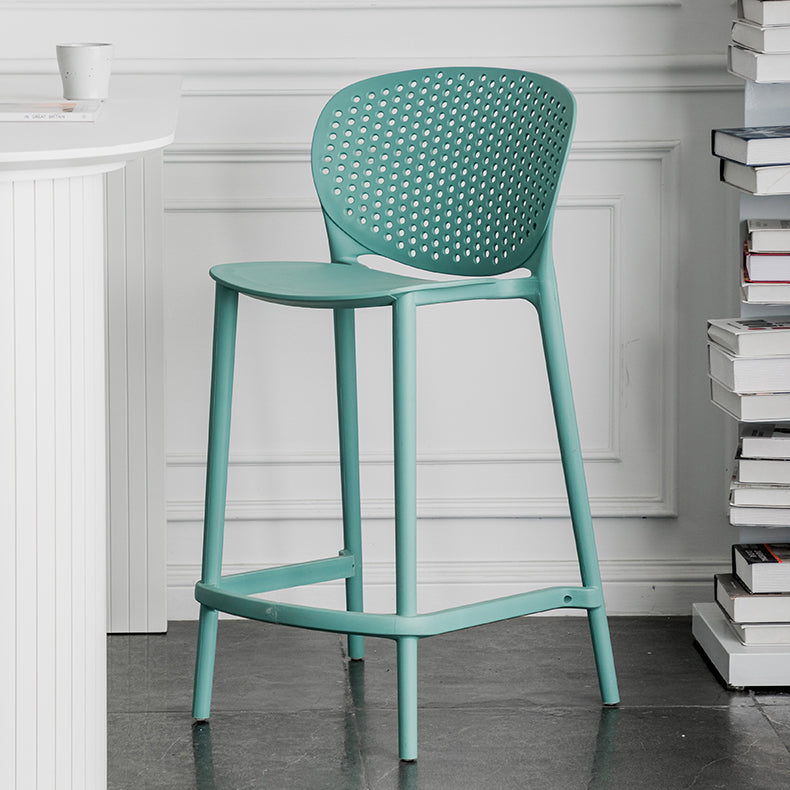 Contemporary Style Stackable Bar-stool Plastic Counter Bar Stool for Home