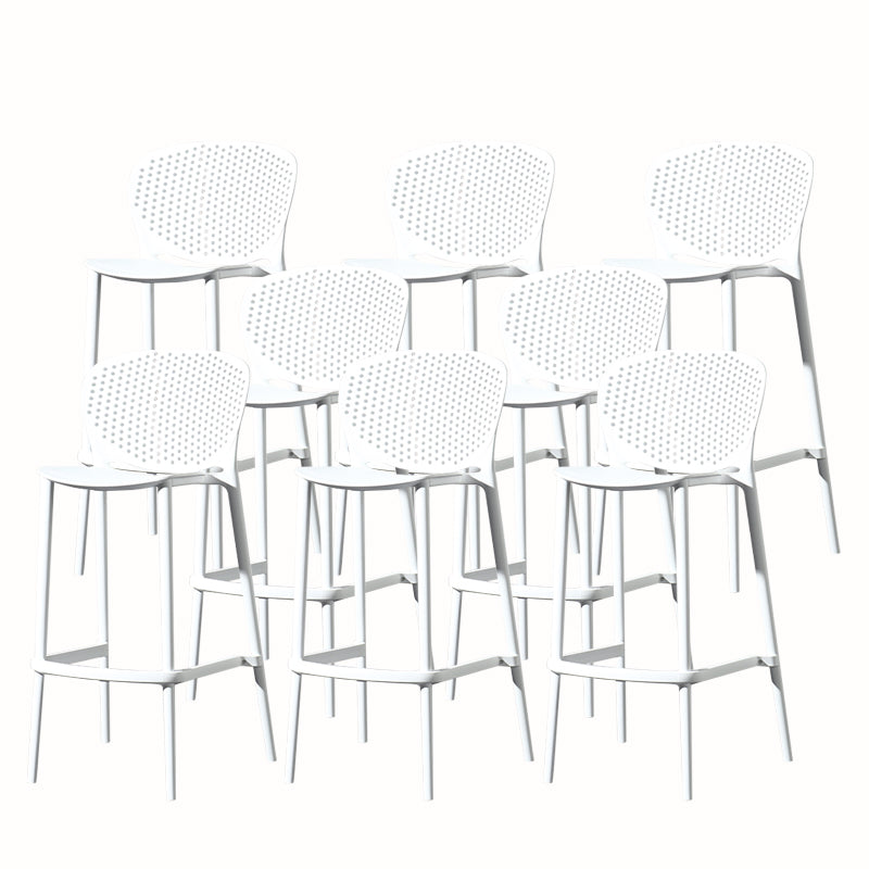 Contemporary Style Stackable Bar-stool Plastic Counter Bar Stool for Home