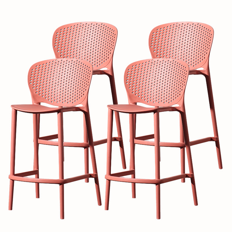 Contemporary Style Stackable Bar-stool Plastic Counter Bar Stool for Home