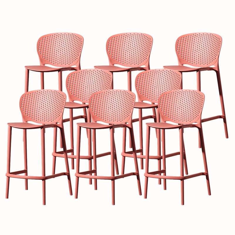 Contemporary Style Stackable Bar-stool Plastic Counter Bar Stool for Home
