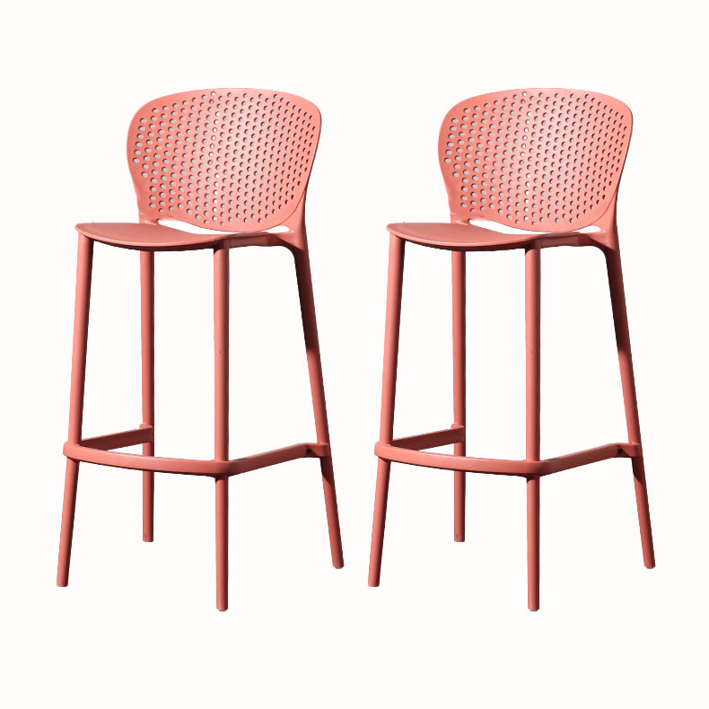 Contemporary Style Stackable Bar-stool Plastic Counter Bar Stool for Home