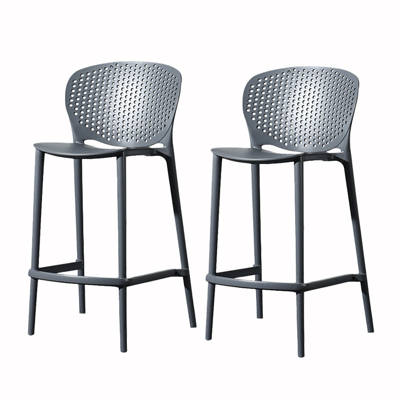 Contemporary Style Stackable Bar-stool Plastic Counter Bar Stool for Home
