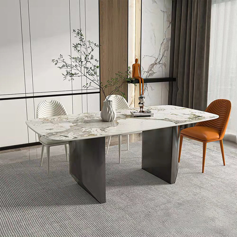 Modern Style Sintered Stone Dining Table Set 1/2/3/4/5/6/7 Pieces Dining Set