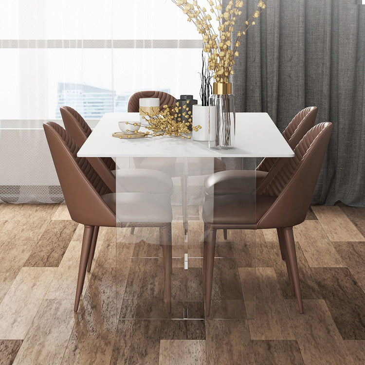 1/2/5/7 Pcs Rectangular Dining Table Set Dining Room Table and Chair