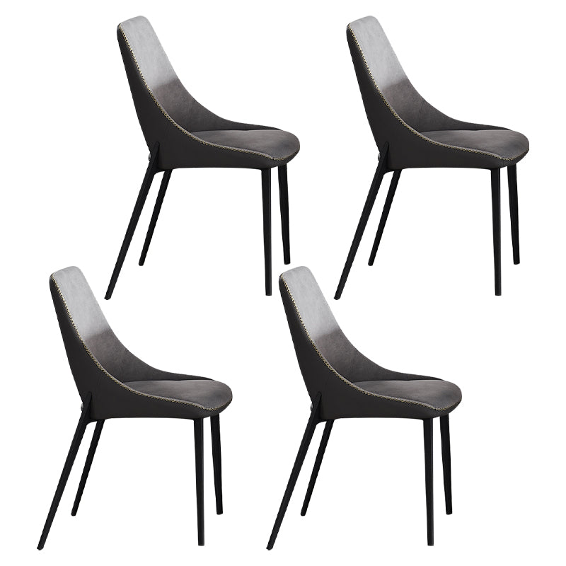Modern Scalable Dinette Set 1/4/5/7 Pieces Grey Sintered Stone Top Dining Table Set