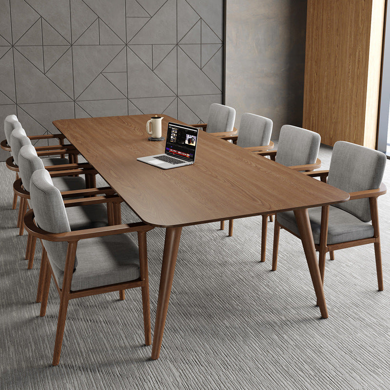 Pine Wood Top Dining Table Contemporary Dining Table with 4 Legs