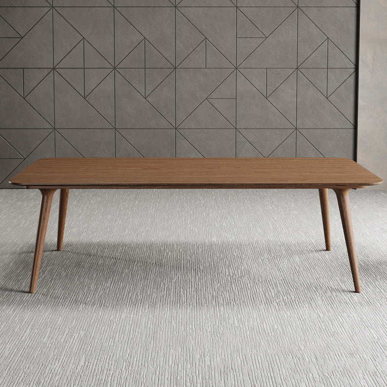 Pine Wood Top Dining Table Contemporary Dining Table with 4 Legs