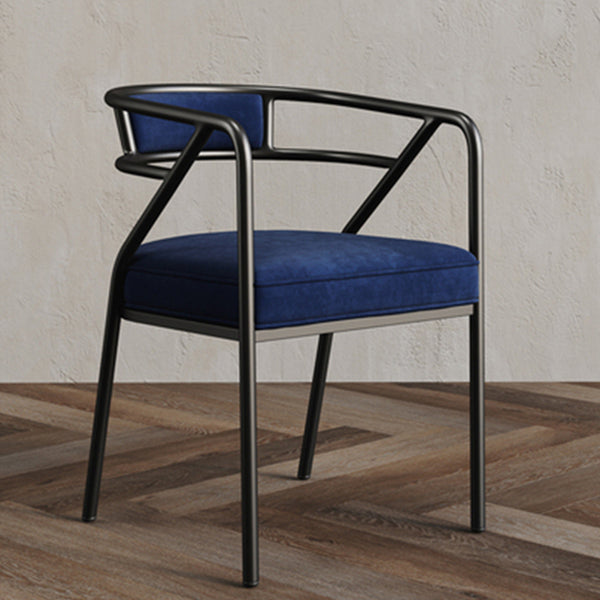 Glam Style Arm Chair Open Back Indoor Dining Chair for Dining Room