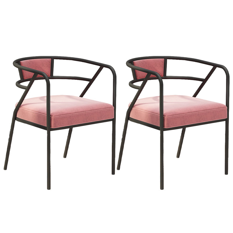 Glam Style Dining Chair Open Back Indoor Side Chair (Set of 2)