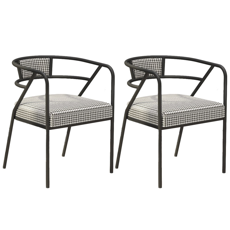 Glam Style Dining Chair Open Back Indoor Side Chair (Set of 2)