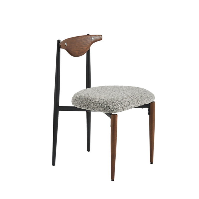 Upholstered Dining Chair Contemporary Open Back Side Chair for Dining Room