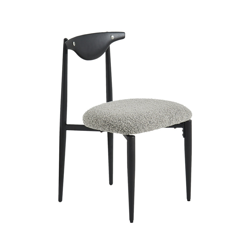 Upholstered Dining Chair Contemporary Open Back Side Chair for Dining Room