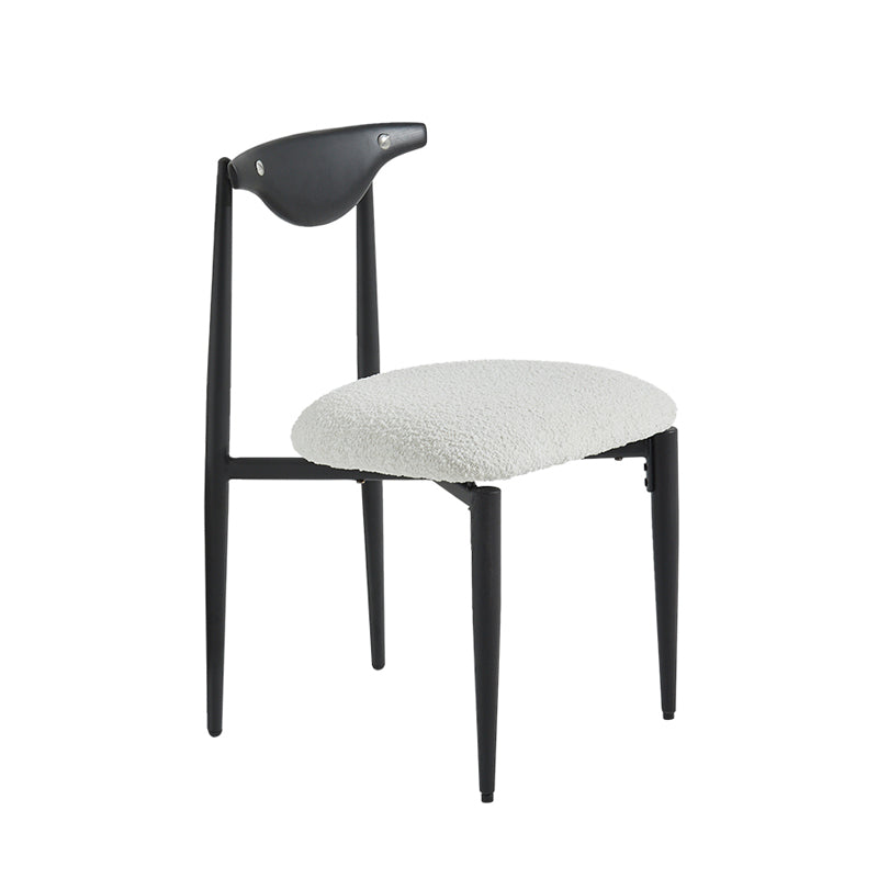 Upholstered Dining Chair Contemporary Open Back Side Chair for Dining Room