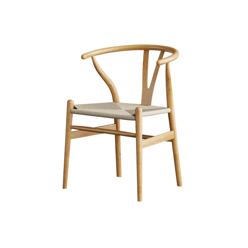 Modern Ash Wood Dinette Set 1/2/4 Pieces Rectangle Beige Dining Table Set