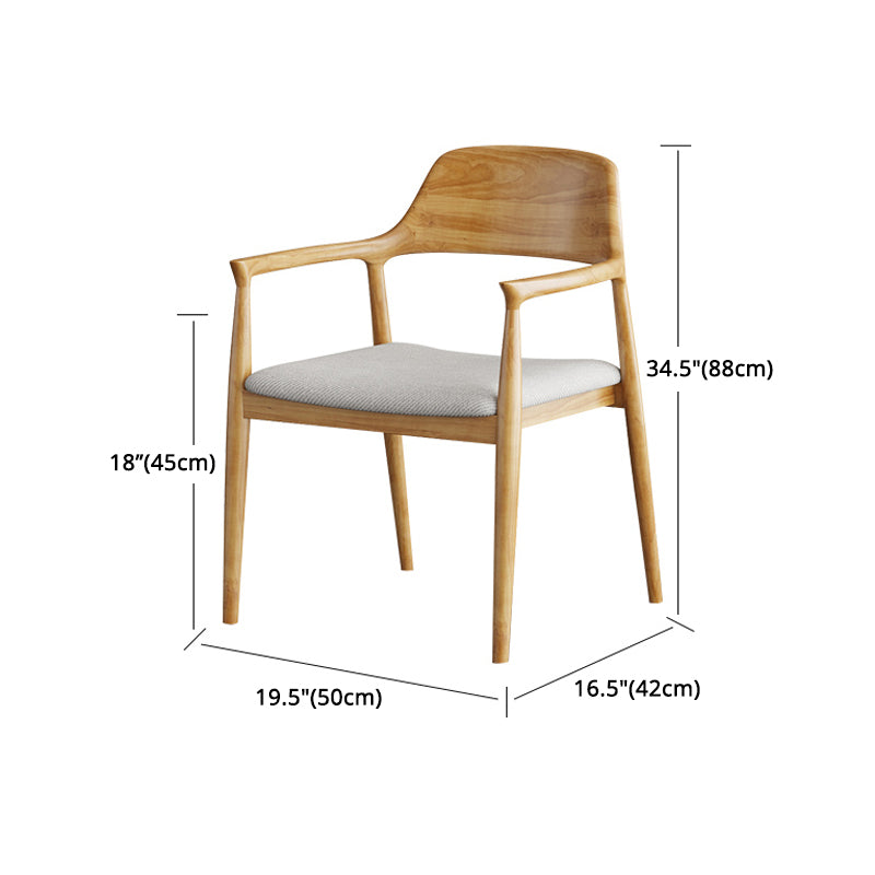 Modern Ash Wood Dinette Set 1/2/4 Pieces Rectangle Beige Dining Table Set
