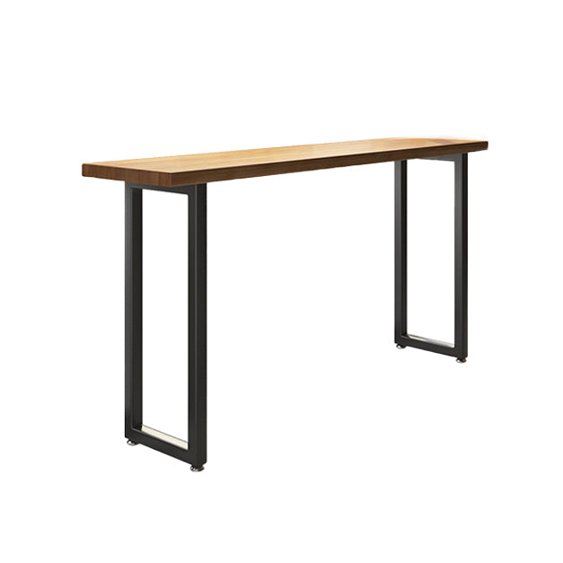 Modern Rectangle Bar Dining Table Wood Bar Height Cocktail Table 42-Inch Top