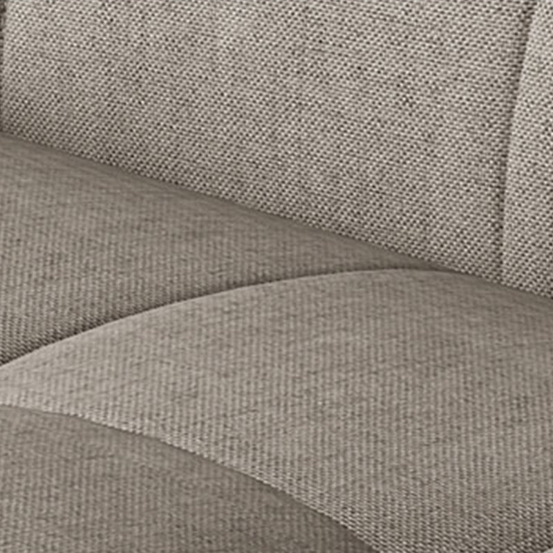 Armless Cotton Blend and Leather Convertible Contemporary Sofa Bed