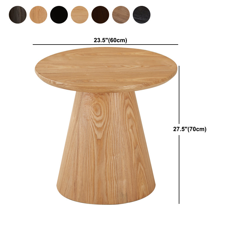 Nordic Style Cocktail Table Pine Material Multicolor Choice Round Coffee Table
